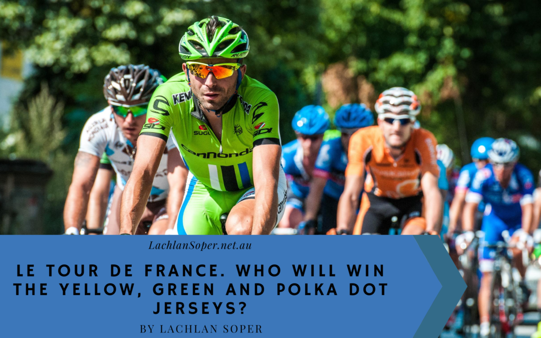 Le Tour De France. Who Will Win The Yellow, Green And Polka Dot Jerseys